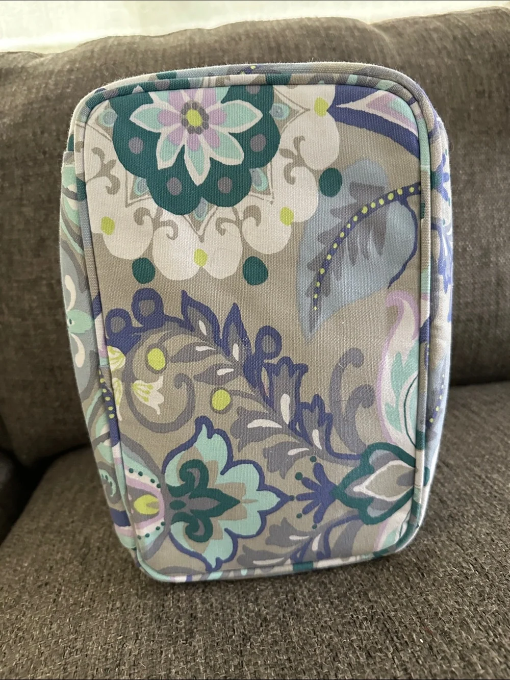 PB Teen Pottery Barn Paisley Floral Train Case Makeup Bag Travel Cosmetic